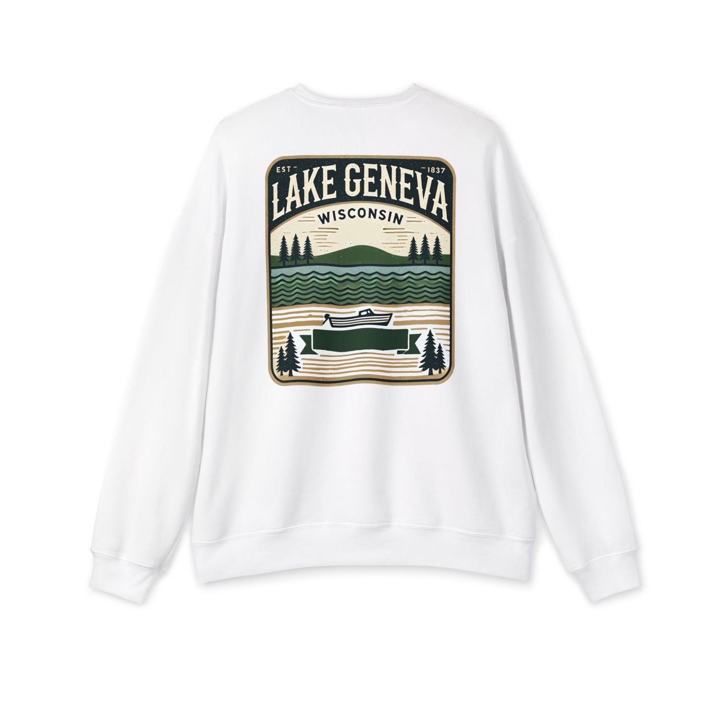 Vintage Lake Geneva Unisex Drop Shoulder Sweatshirt