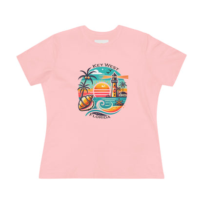 Vibrant Key West Women's Cotton Tee