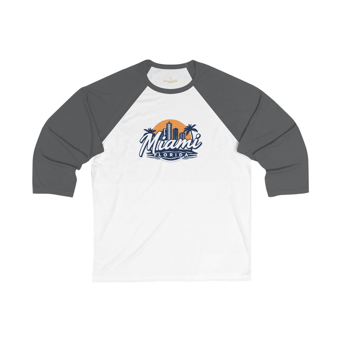 Retro Miami Men's 3/4 Sleeve Baseball Tee