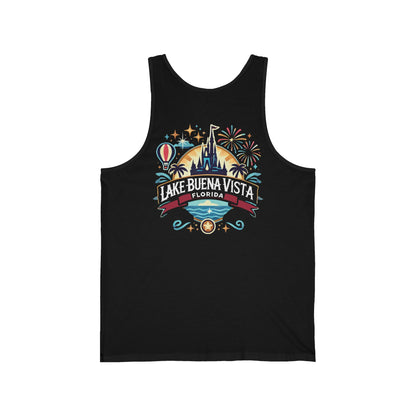 Adventurous Lake Buena Vista Unisex Jersey Tank