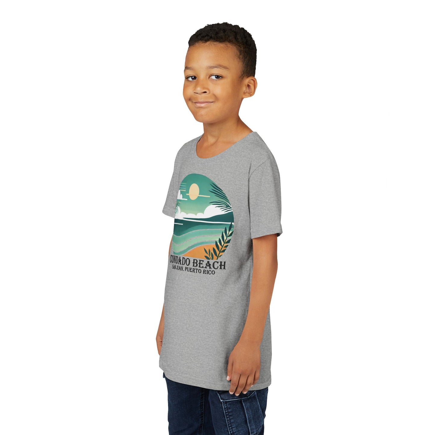 Coastal Vibes Condado Beach Unisex Youth Short Sleeve Tee