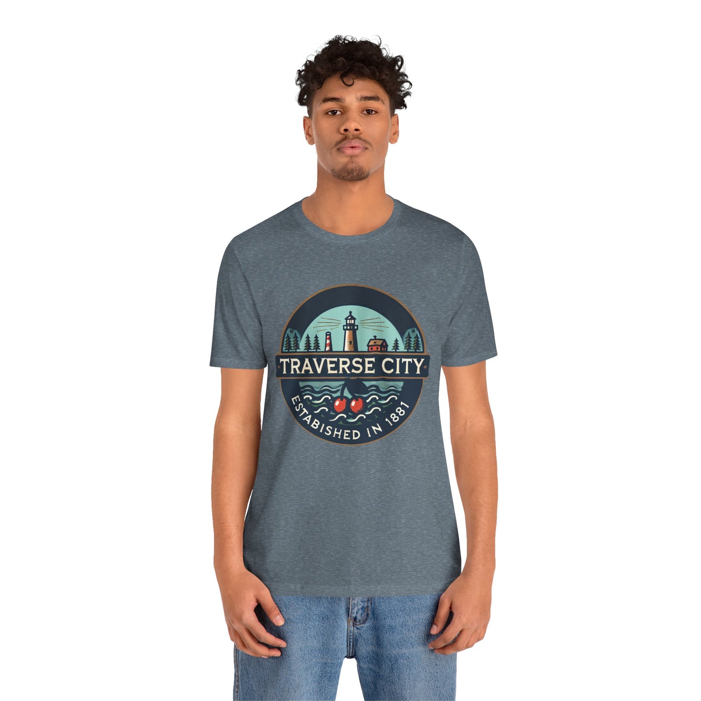 Vintage Traverse City Unisex Jersey Short Sleeve Tee