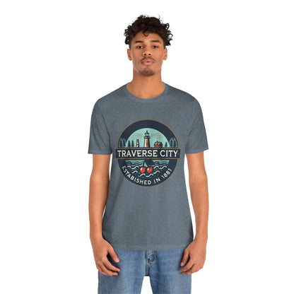 Vintage Traverse City Unisex Jersey Short Sleeve Tee