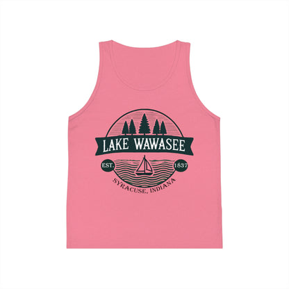 Vintage Lake Wawasee Unisex Kids Jersey Tank Top