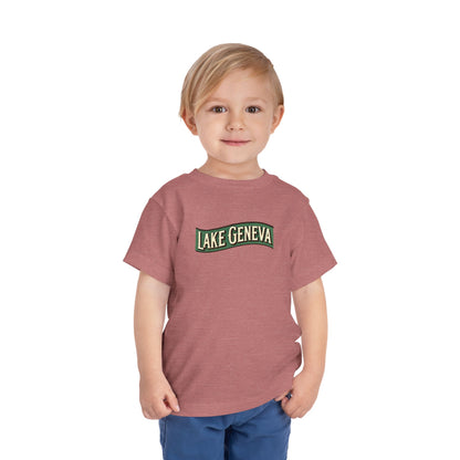Retro Lake Geneva Unisex Toddler Short Sleeve Tee