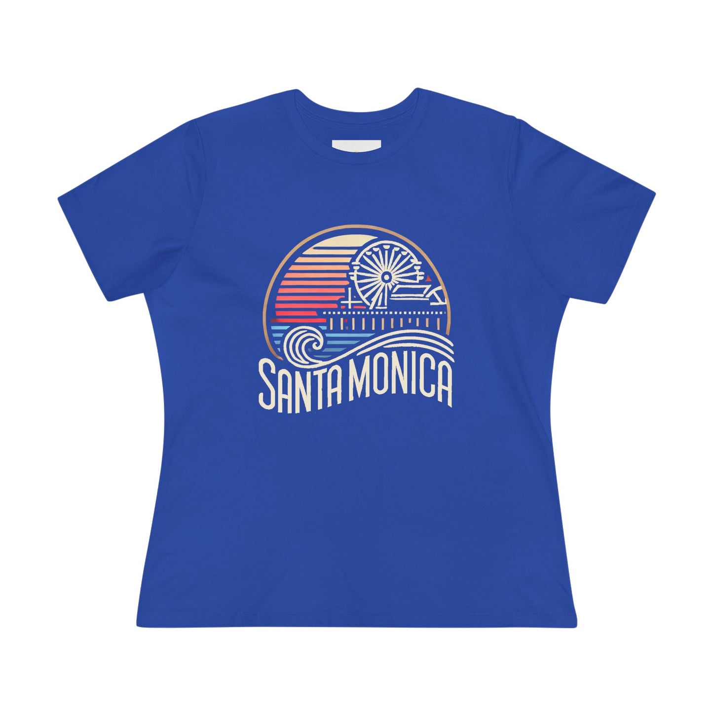 Vibrant Santa Monica Women's Cotton Tee