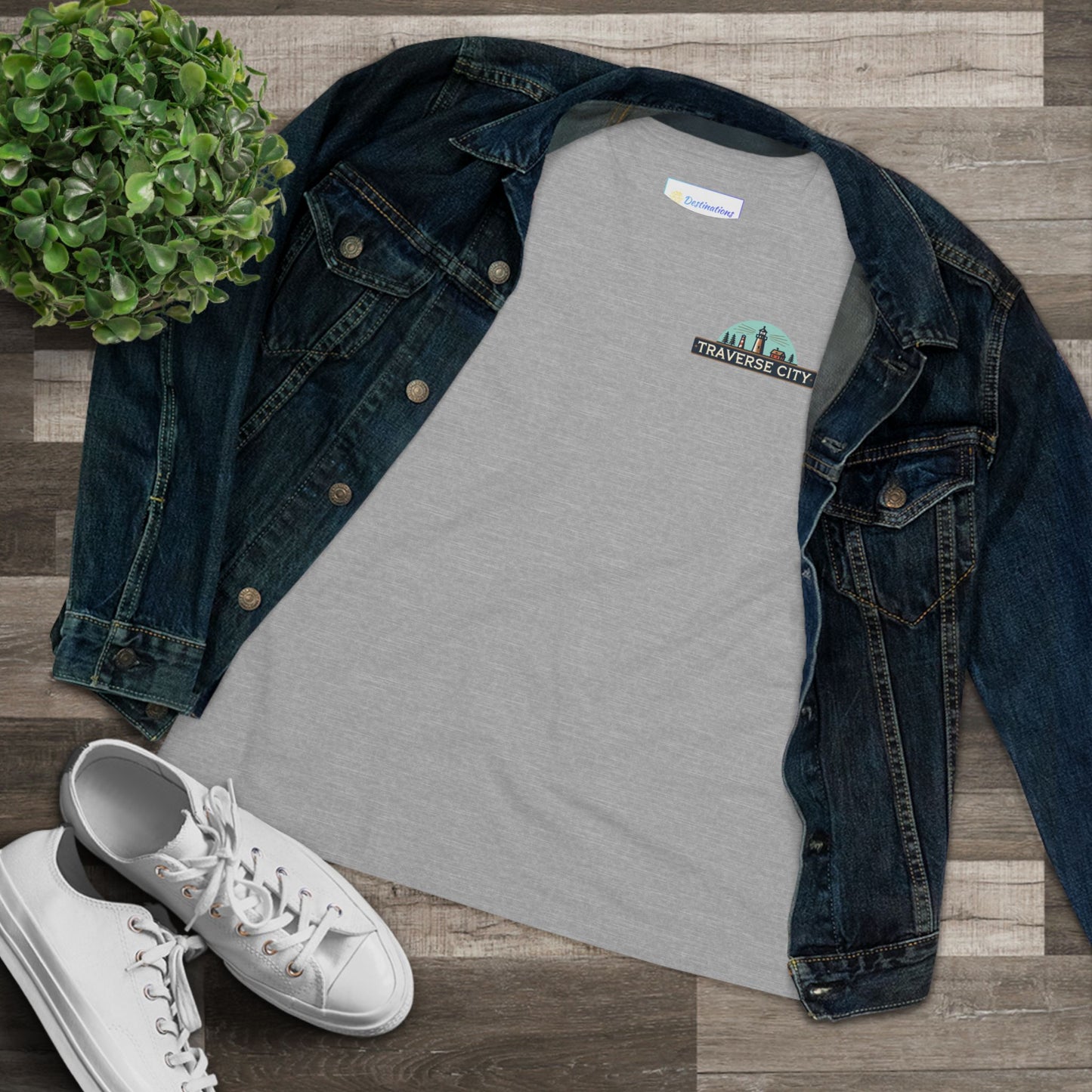 Vintage Traverse City Women's Cotton Tee