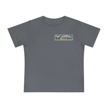 Vintage Fort Lauderdale Unisex Baby Short Sleeve T-Shirt