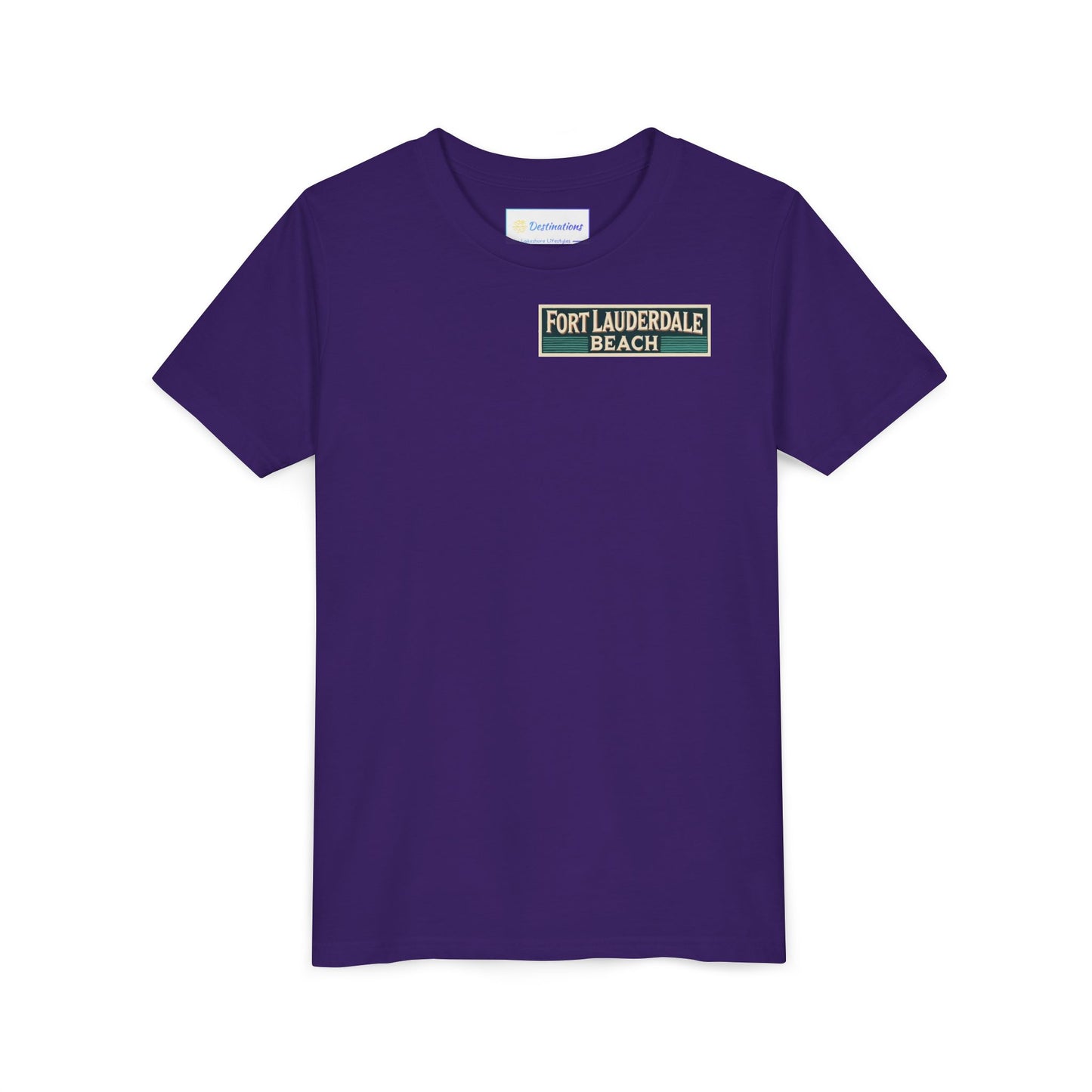 Vintage Fort Lauderdale Unisex Youth Short Sleeve Tee