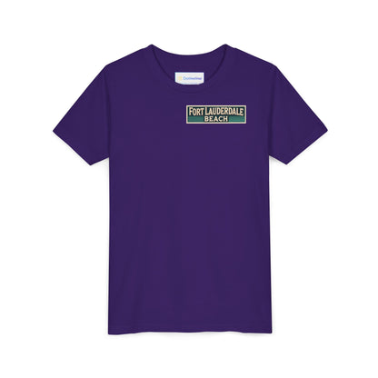 Vintage Fort Lauderdale Unisex Youth Short Sleeve Tee