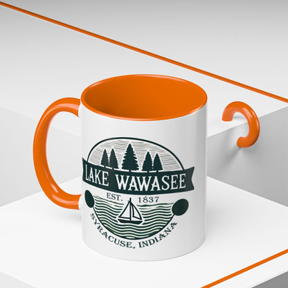 Vintage Lake Wawasee Accent Coffee Mug