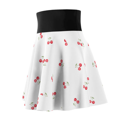 Cherry Print Women's Skater Skirt