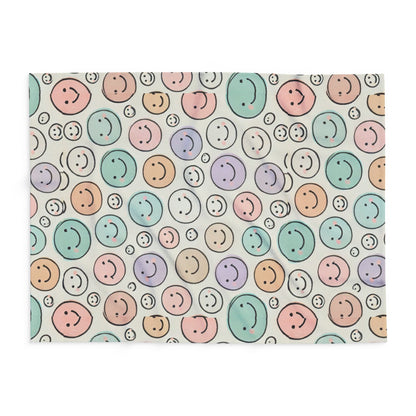 Pastel Smiles Arctic Fleece Blanket