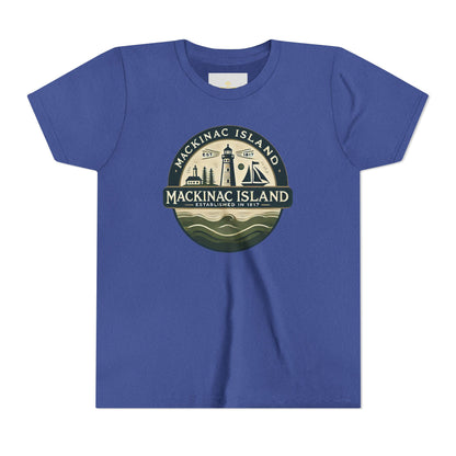 Vintage Mackinac Island Unisex Youth Short Sleeve Tee