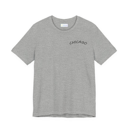 Retro Chicago Sunset Unisex Jersey Short Sleeve Tee