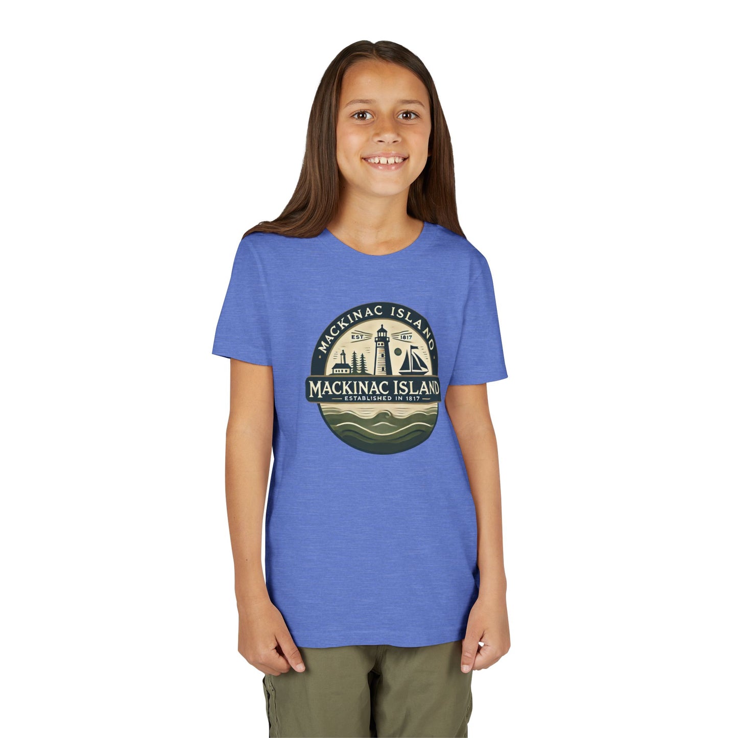 Vintage Mackinac Island Unisex Youth Short Sleeve Tee