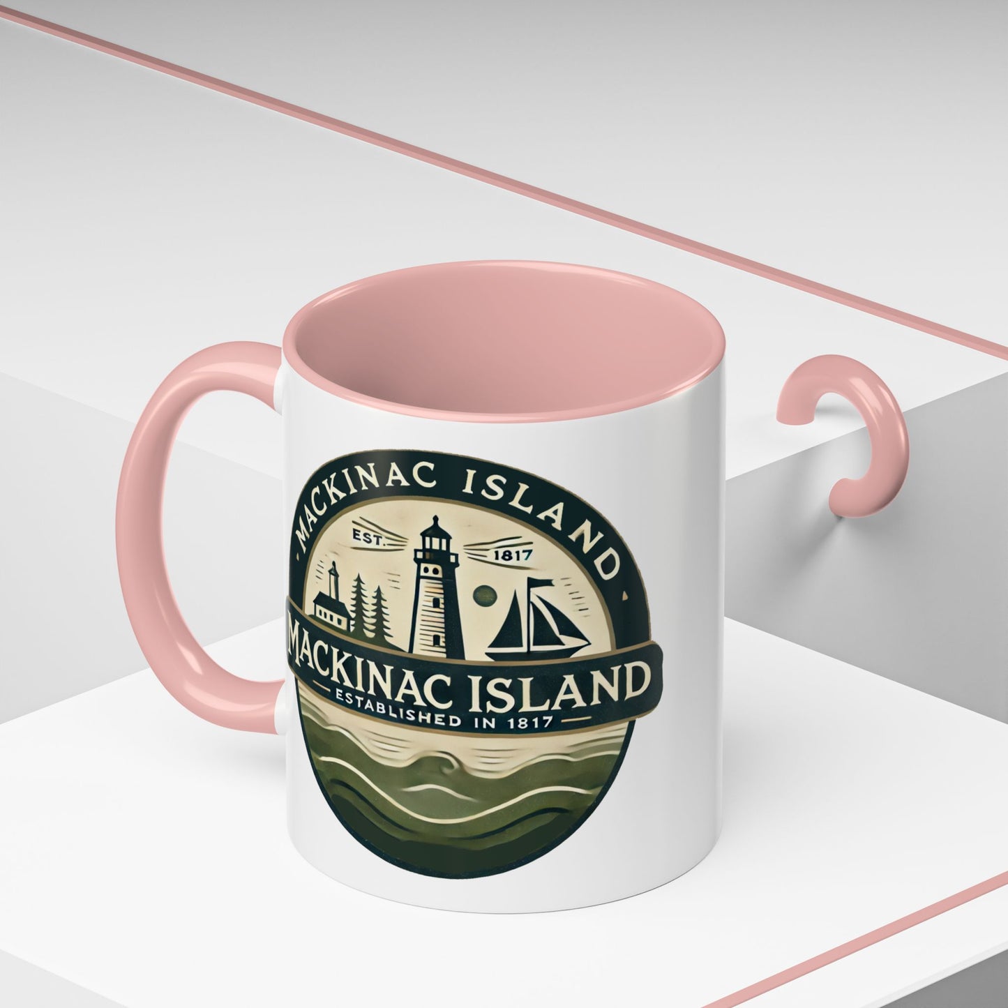 Vintage Mackinac Island Accent Coffee Mug