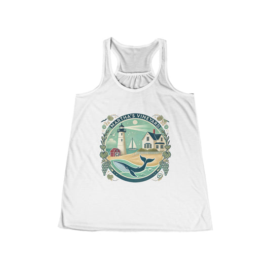 Vintage Martha's Vineyard Women's Flowy Racerback Tank