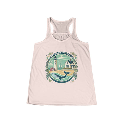 Vintage Martha's Vineyard Women's Flowy Racerback Tank