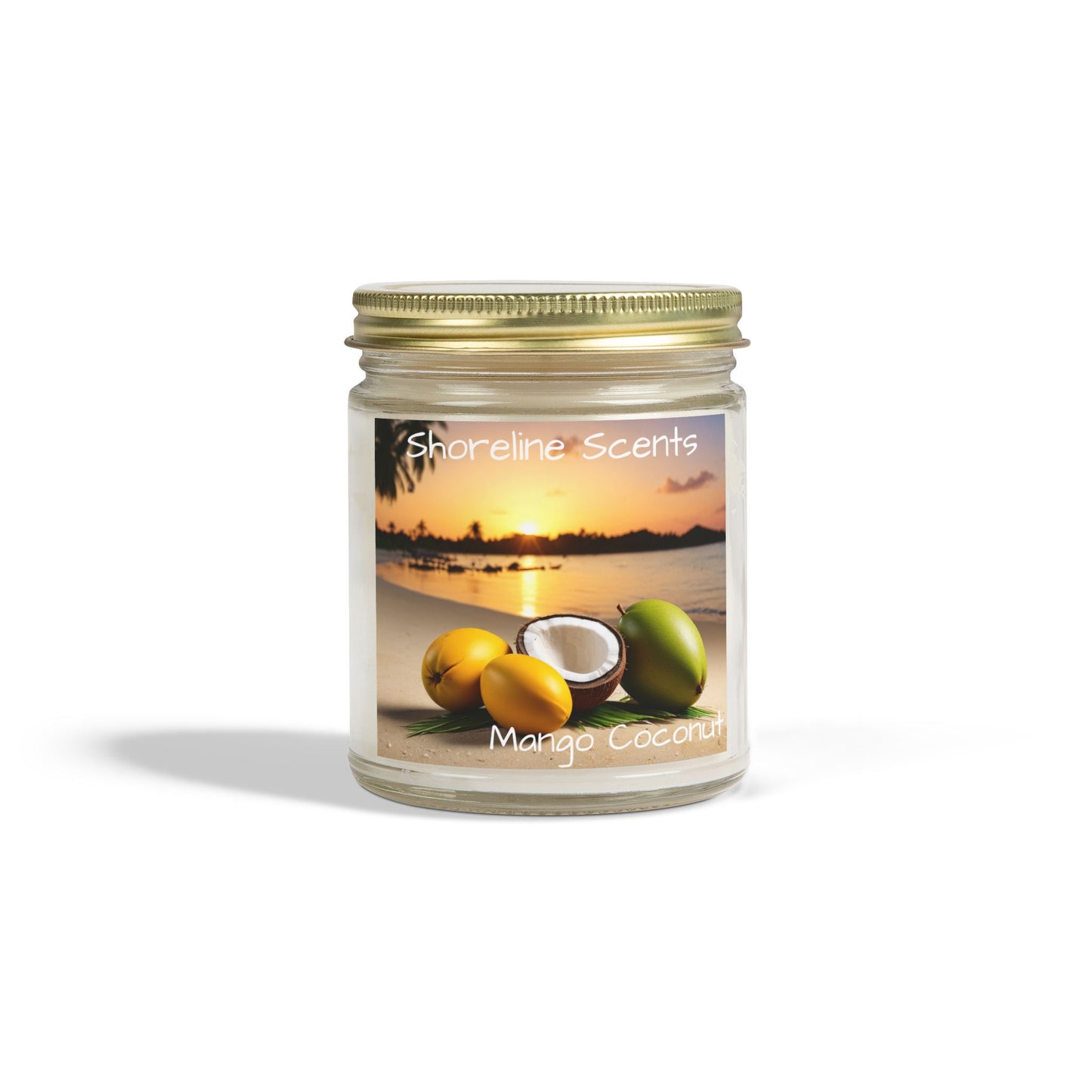 Mango Coconut Scented Candle (Apricot Wax)