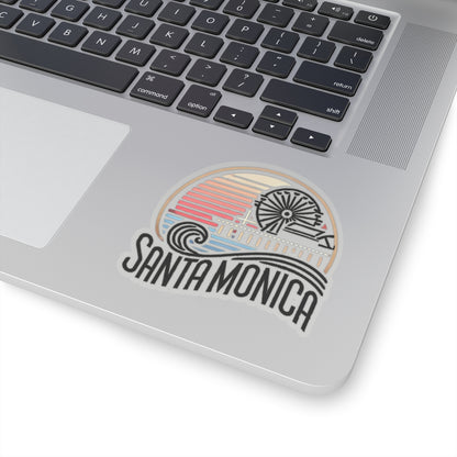 Vibrant Santa Monica Kiss-Cut Sticker