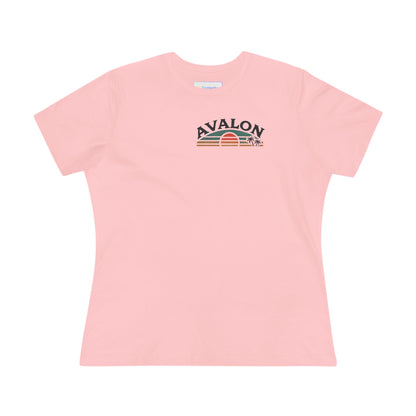 Retro Avalon Sunset Women's Cotton Tee
