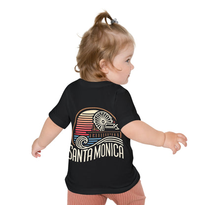 Vibrant Santa Monica Unisex Baby Short Sleeve T-Shirt