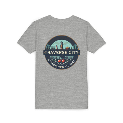 Vintage Traverse City Unisex Youth Short Sleeve Tee