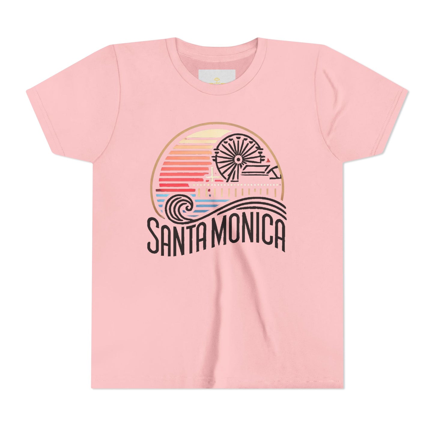 Vibrant Santa Monica Youth Short Sleeve Tee