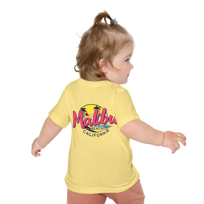 Retro Malibu Unisex Baby Short Sleeve T-Shirt