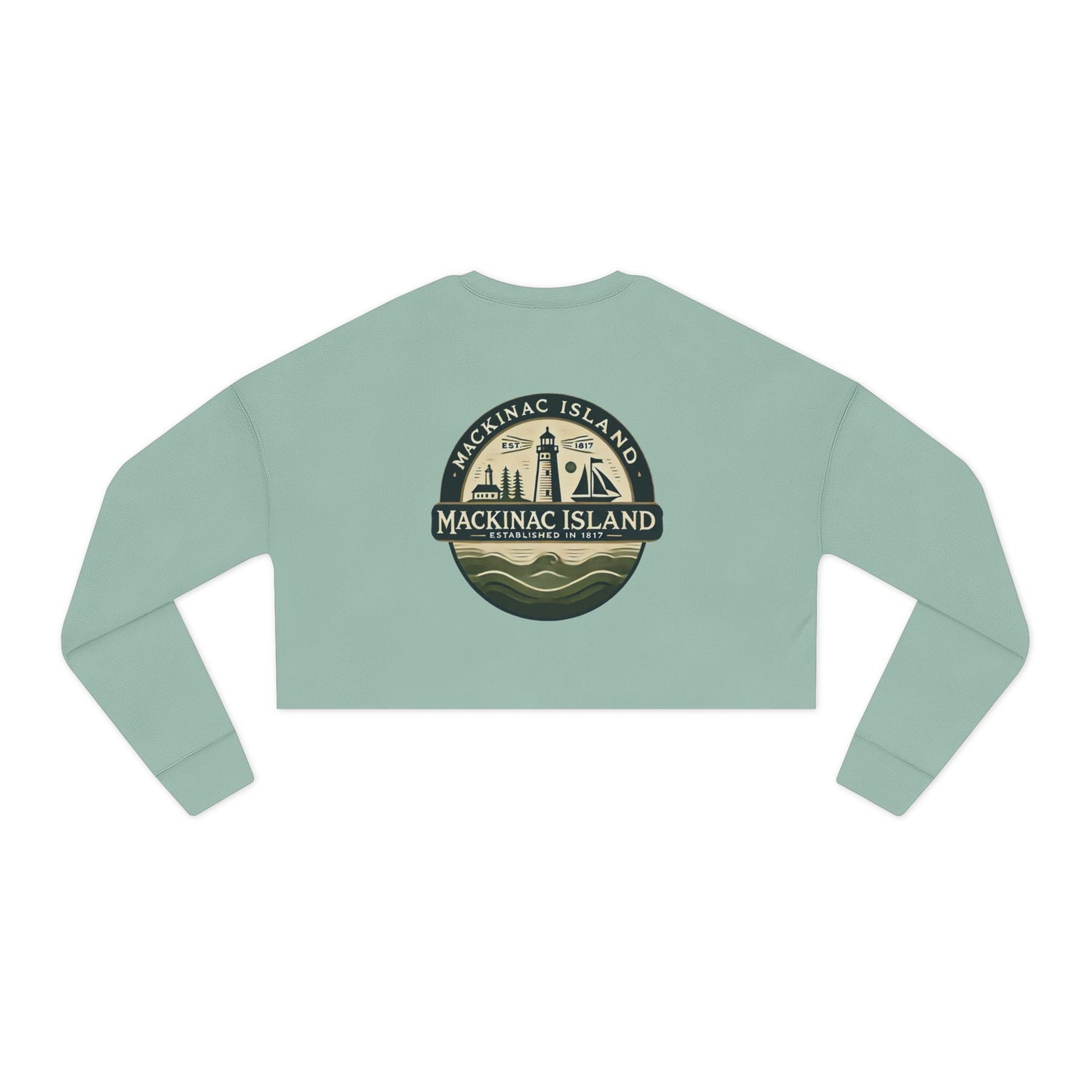 Vintage Mackinac Island Women's Cropped Sweatshirt