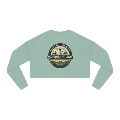 Vintage Mackinac Island Women's Cropped Sweatshirt
