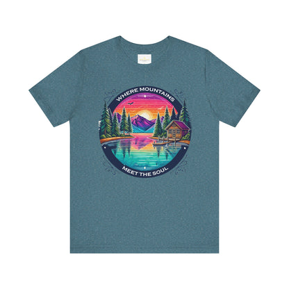 Where Mountains Meet the Soul Short Sleeve Tee