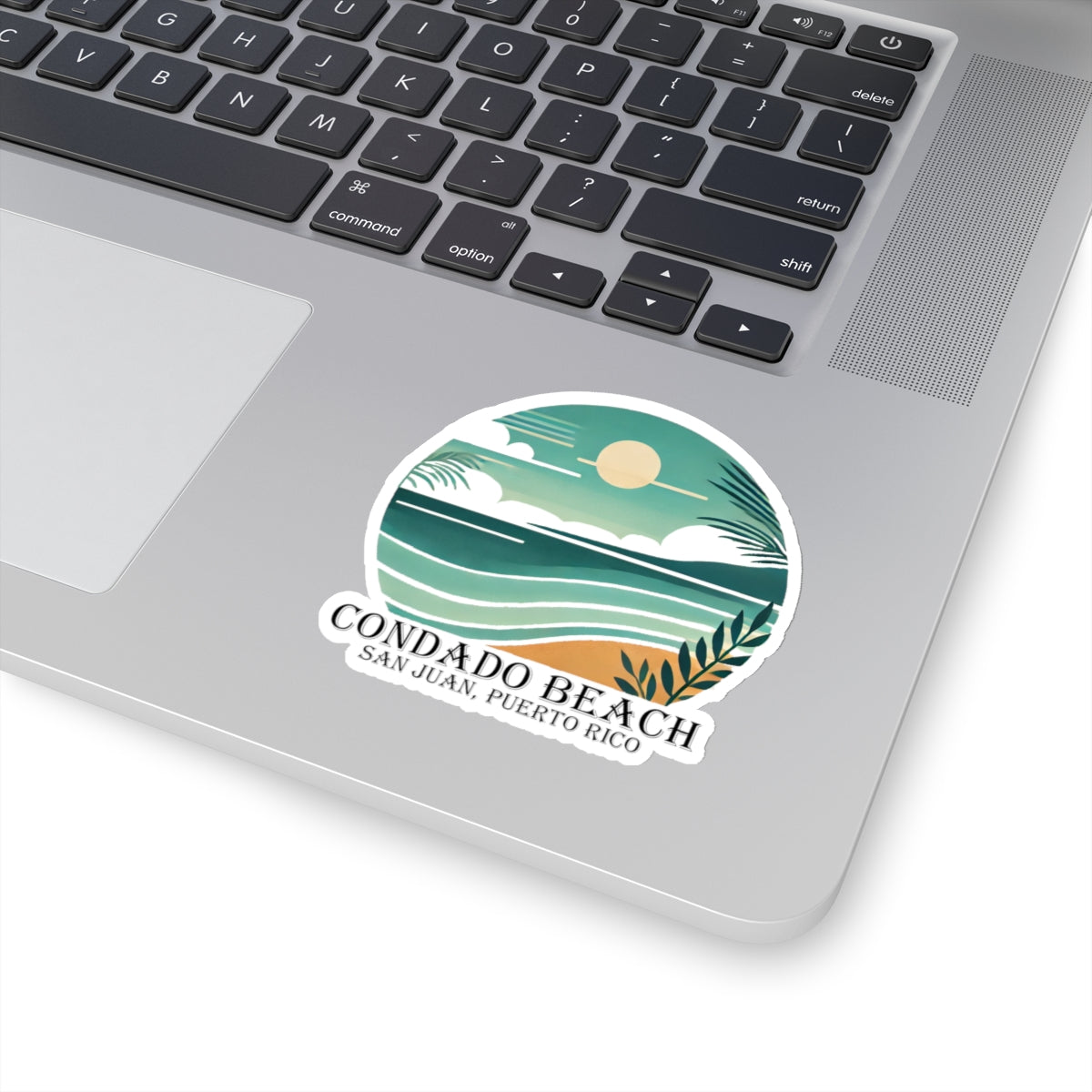 Coastal Vibes Condado Beach Kiss-Cut Sticker