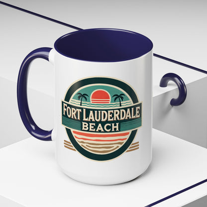 Vintage Fort Lauderdale Accent Coffee Mug