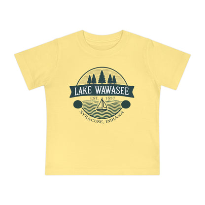 Vintage Lake Wawasee Unisex Baby Short Sleeve T-Shirt