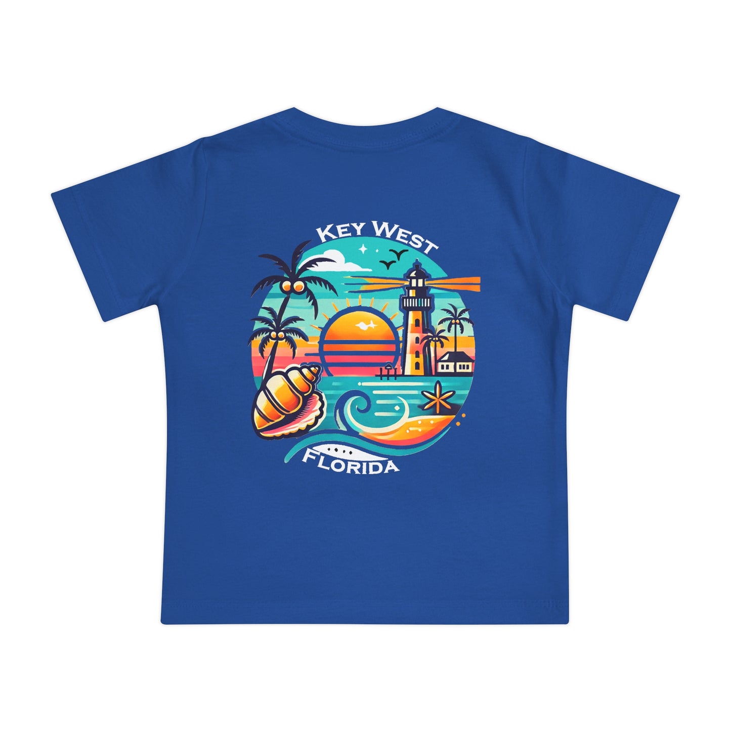 Vibrant Key West Unisex Baby Short Sleeve T-Shirt