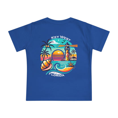 Vibrant Key West Unisex Baby Short Sleeve T-Shirt