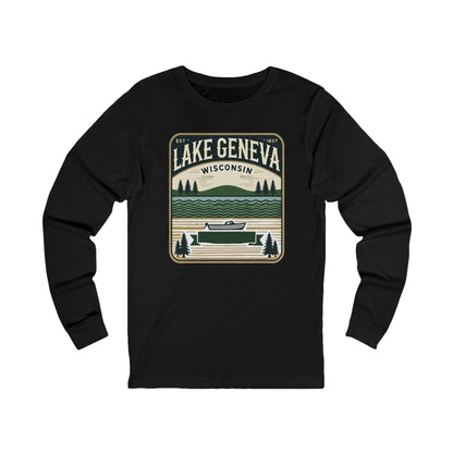 Vintage Lake Geneva Unisex Jersey Long Sleeve Tee