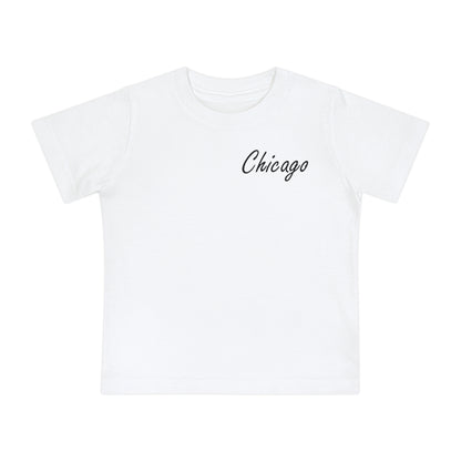 Elegant Chicago Skyline Unisex Baby Short Sleeve T-Shirt