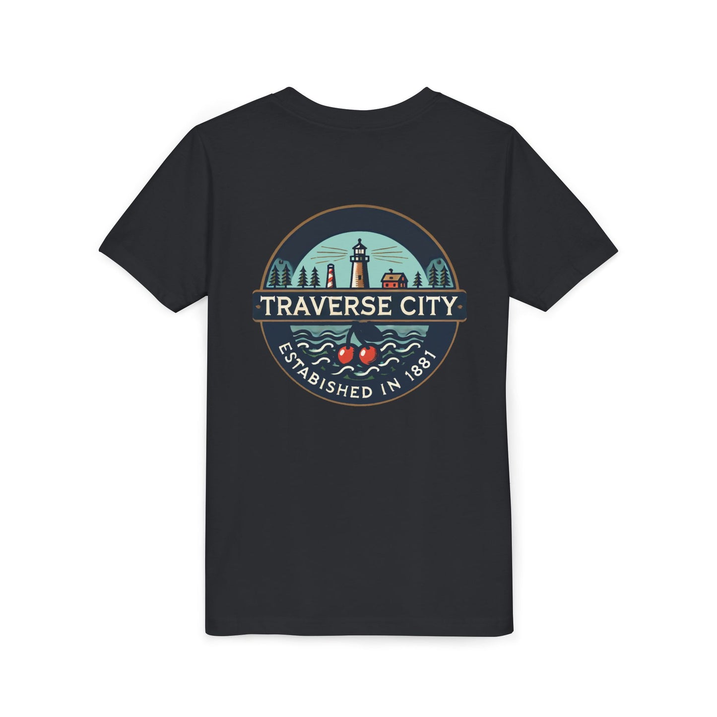 Vintage Traverse City Unisex Youth Short Sleeve Tee
