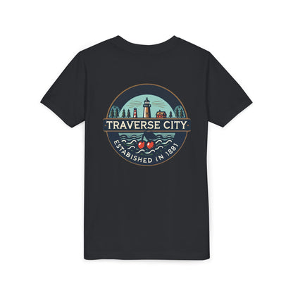 Vintage Traverse City Unisex Youth Short Sleeve Tee