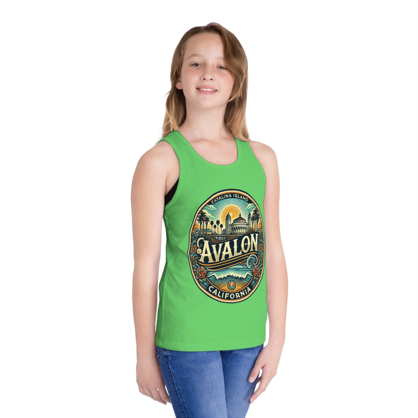 Elegant Avalon Unisex Kids Jersey Tank Top
