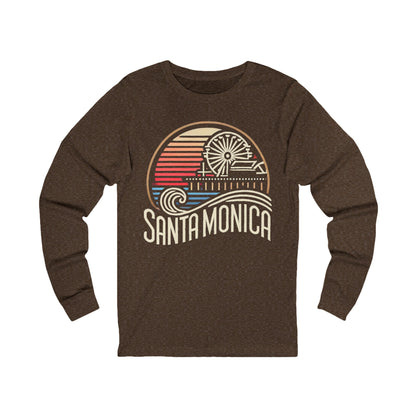 Vibrant Santa Monica Unisex Jersey Long Sleeve Tee