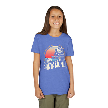 Vibrant Santa Monica Youth Short Sleeve Tee