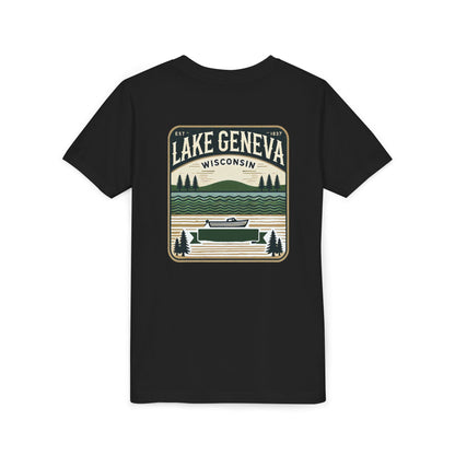 Vintage Lake Geneva Unisex Youth Short Sleeve Tee