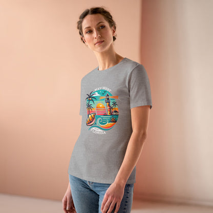 Vibrant Key West Women's Cotton Tee