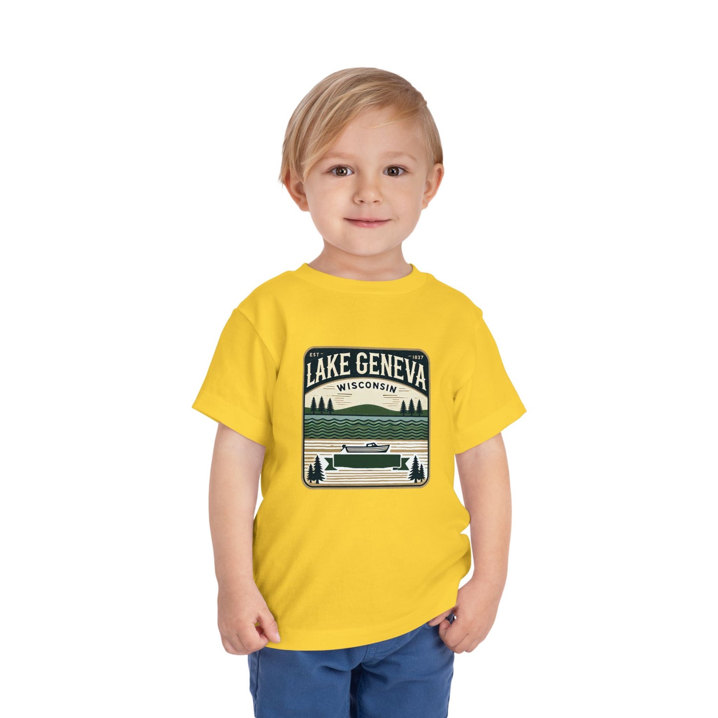 Vintage Lake Geneva Unisex Toddler Short Sleeve Tee