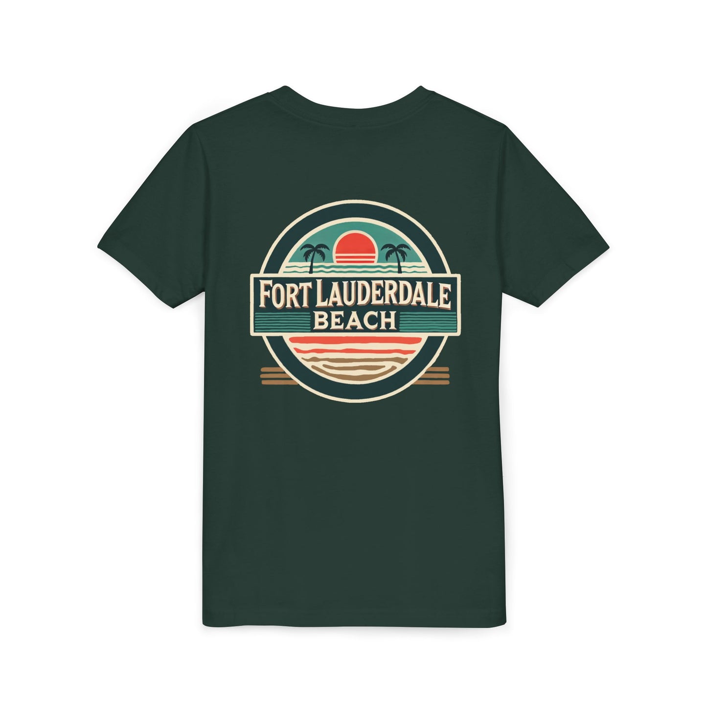 Vintage Fort Lauderdale Unisex Youth Short Sleeve Tee