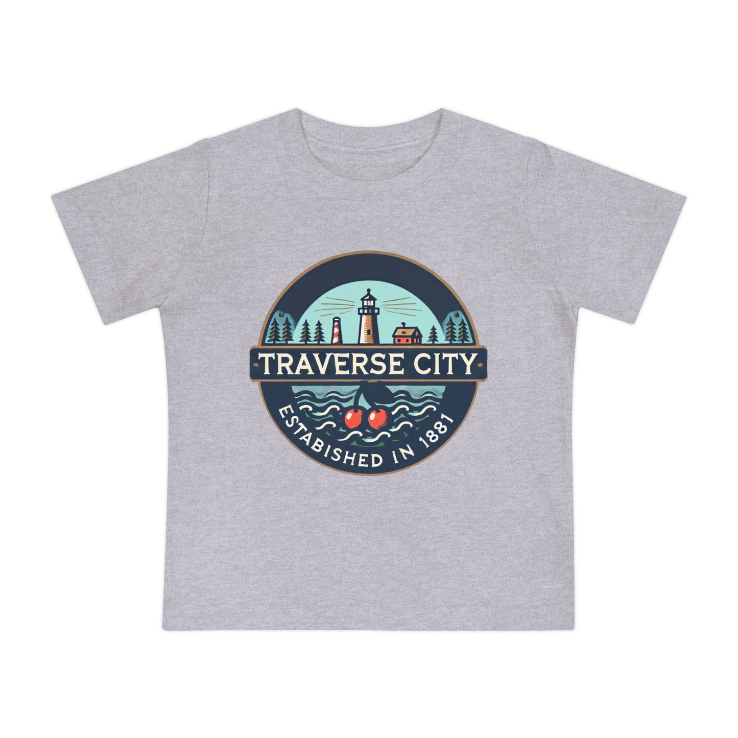 Vintage Traverse City Unisex Baby Short Sleeve T-Shirt